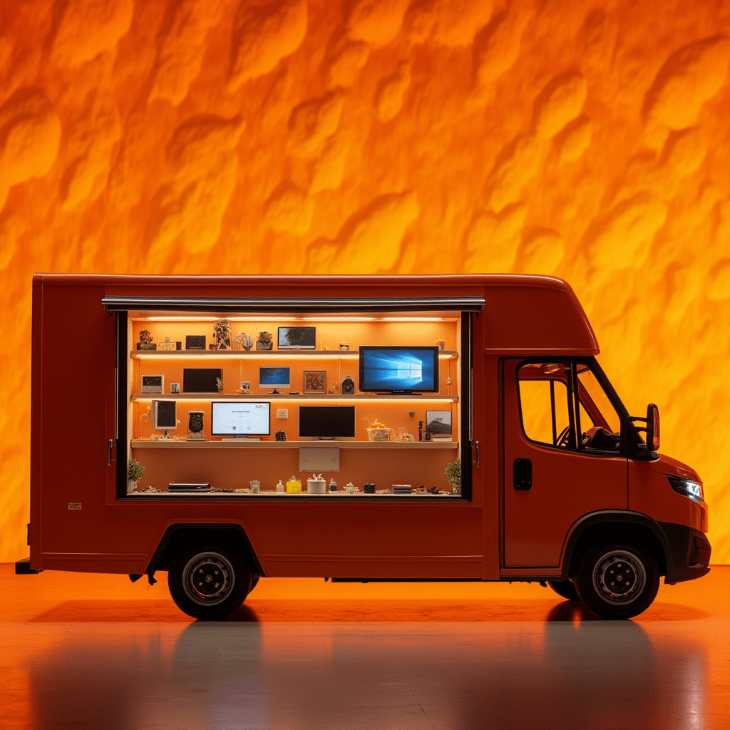 Camion Showroom , camion exposition mobile , showroom mobile Marrakech , location camion exposition , agence street marketing , street marketing